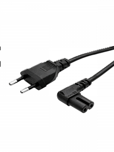 Кабель питания сетевой C7 угловой 1.5м Орбита OT-ELS10 Черный